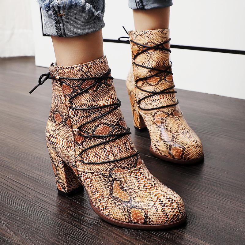 AIWEIYi New Sexy Ankle Boots for Woman Snake Print High Heels Boots Round toe Square High Heels Cowboy Botas Shoes, Black
AIWEIYi New Sexy Ankle Boots for Woman Snake Print High Heels Boots Round toe Square High Heels Cowboy Botas Shoes, Black