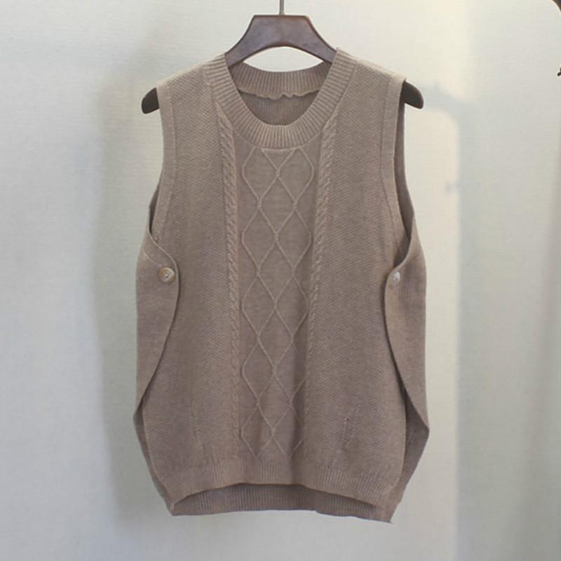 ZCSMLL Autumn new Korean fashion knitted vest for women's loose versatile solid color sleeveless vests shoulder fashion 2020, Black
ZCSMLL Autumn new Korean fashion knitted vest for women's loose versatile solid color sleeveless vests shoulder fashion 2020, Black