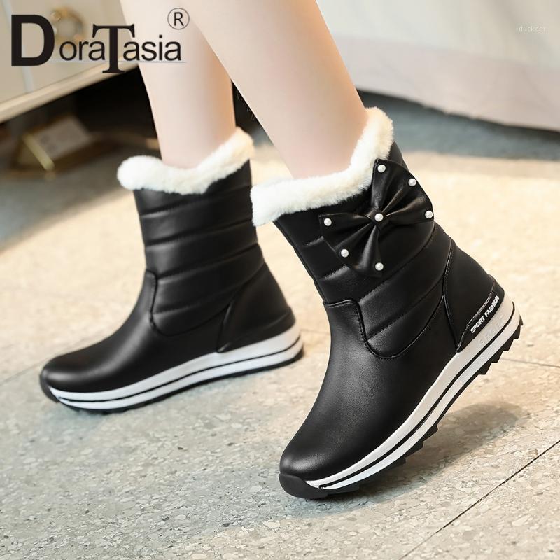 DORATASIA Big Size 31-43 Ladies Winter Fur Snow Boots Fashion Bow Tie Warm Plush Boots Women Casual Platform Shoes Woman1, Pink
DORATASIA Big Size 31-43 Ladies Winter Fur Snow Boots Fashion Bow Tie Warm Plush Boots Women Casual Platform Shoes Woman1, Pink