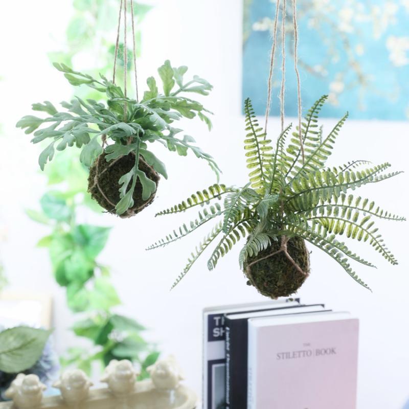 Nodic Artificial Hanging Fern Leave Grass Plants with Moss Ball Home Hotel Shop Wedding Decorative Flowers1, Wu
Nodic Artificial Hanging Fern Leave Grass Plants with Moss Ball Home Hotel Shop Wedding Decorative Flowers1, Wu