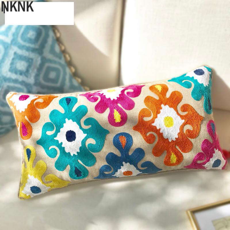Home Decor Cushion Cover Embroidery Colorful Floral Ethnic Tassels Boho Style Pillow Cover 30x60cm
Home Decor Cushion Cover Embroidery Colorful Floral Ethnic Tassels Boho Style Pillow Cover 30x60cm
