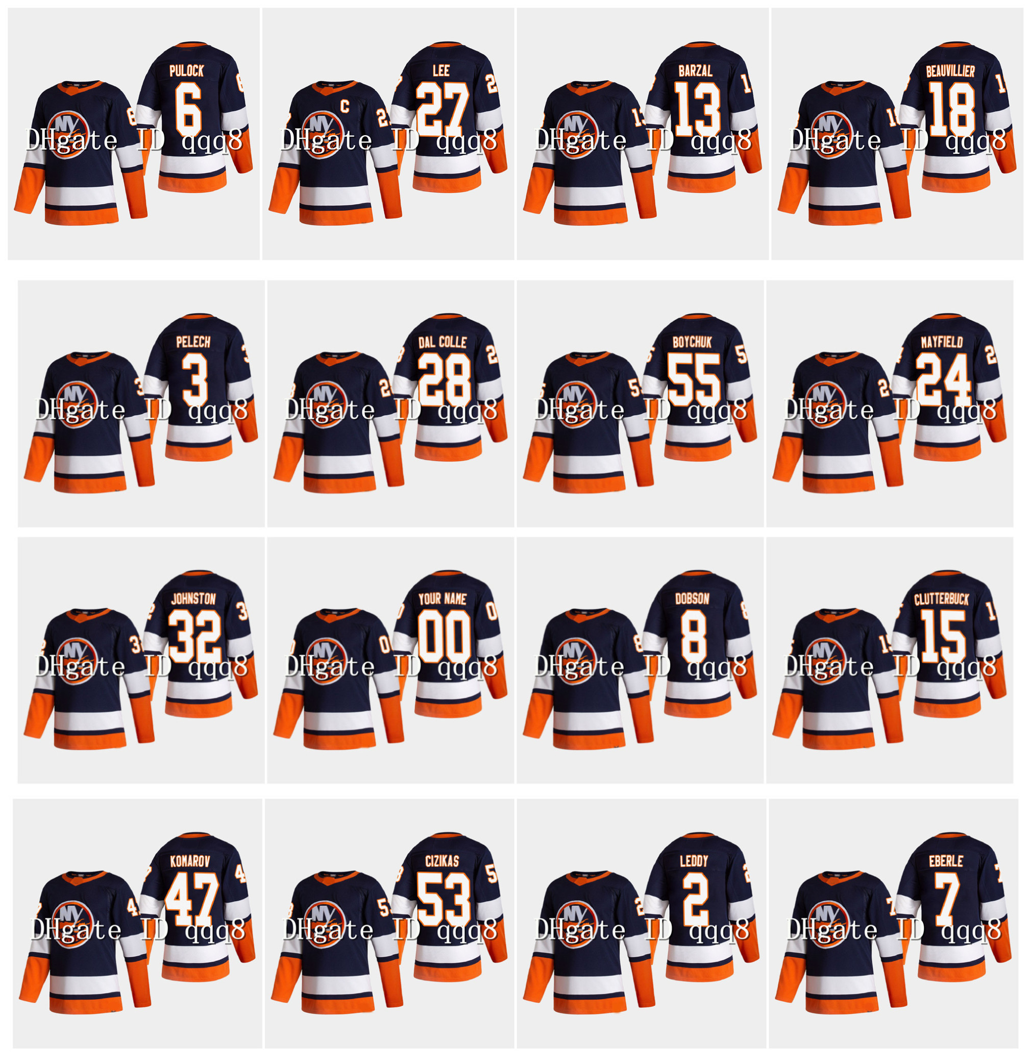 Reverse Retro New York Islanders Jersey 13 Mathew Barzal 27 Anders Lee 6 Ryan Pulock 18 Anthony Beauvillier 55 Johnny Boychuk Eberle Hockey, Black;red
Reverse Retro New York Islanders Jersey 13 Mathew Barzal 27 Anders Lee 6 Ryan Pulock 18 Anthony Beauvillier 55 Johnny Boychuk Eberle Hockey, Black;red