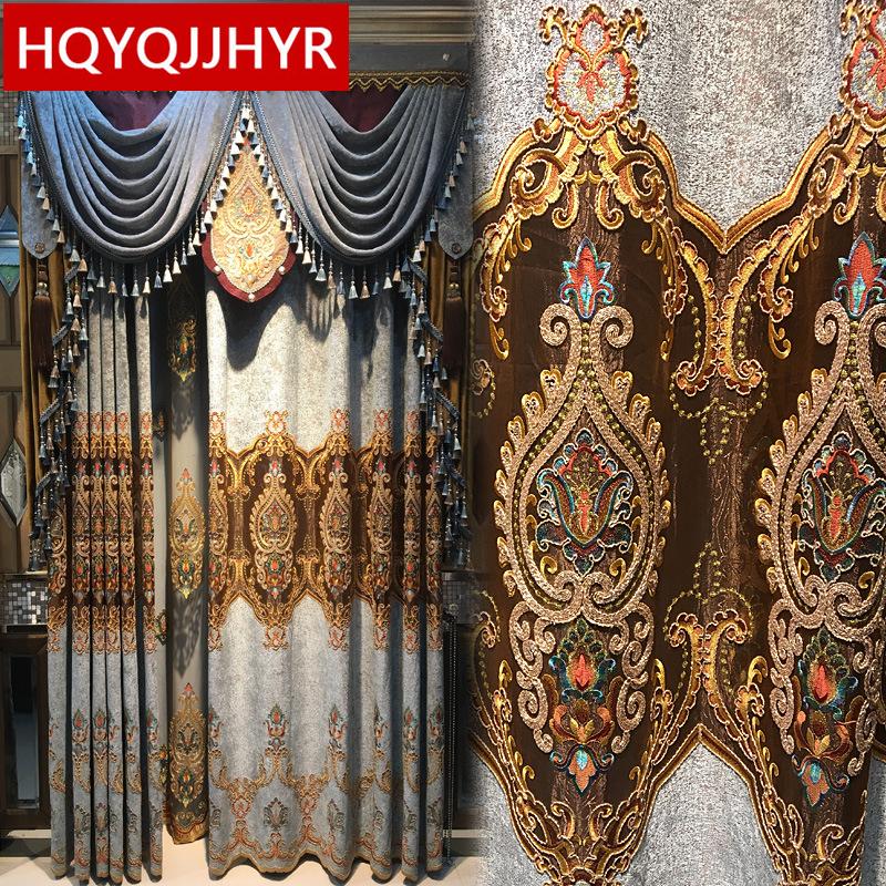Top European royal aristocratic luxury embroidery curtains for Living Room classic high-end custom curtains for Bedroom Windows, Tulle
Top European royal aristocratic luxury embroidery curtains for Living Room classic high-end custom curtains for Bedroom Windows, Tulle