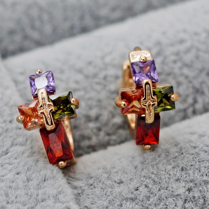 Trendy Hoop Earrings for Women's earring Gold Filled Cross Cubic Zirconia Earring Circle Earrings Wedding Jewelry
Trendy Hoop Earrings for Women's earring Gold Filled Cross Cubic Zirconia Earring Circle Earrings Wedding Jewelry