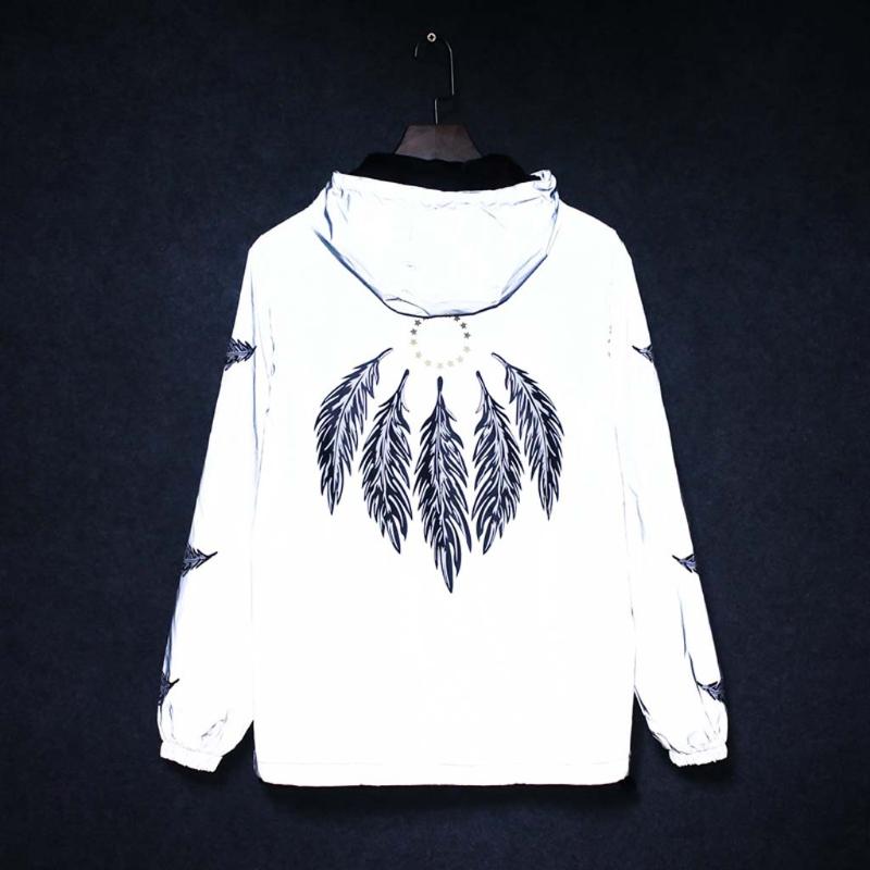 Reflective Jacket Men/women Windbreaker Jackets Hooded Harajuku Streetwear Coat Loose Night Shiny Harajuku Jackets Reflective, Gray
Reflective Jacket Men/women Windbreaker Jackets Hooded Harajuku Streetwear Coat Loose Night Shiny Harajuku Jackets Reflective, Gray
