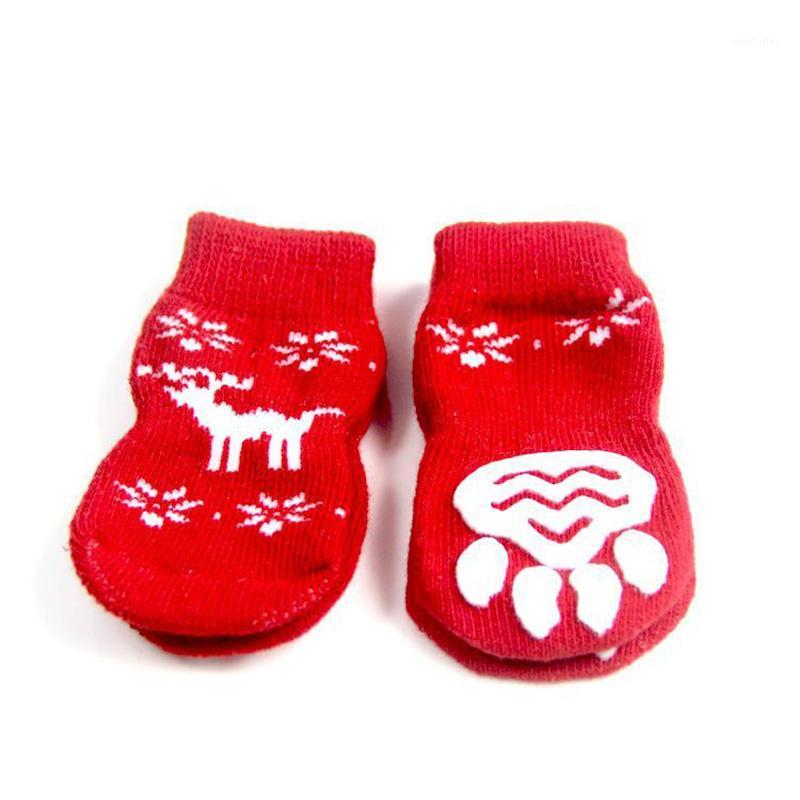 4Pcs/Set Pet Socks Non-slip Protector Keep Warm Christmas Pattern Cotton Puppy Dog Accessories Elastic1, Snowflake
4Pcs/Set Pet Socks Non-slip Protector Keep Warm Christmas Pattern Cotton Puppy Dog Accessories Elastic1, Snowflake