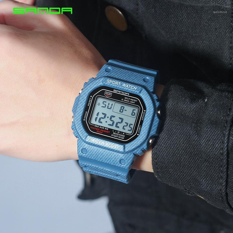 2019 New Denim SANDA Sport Digital Watch G Style LED Men's Watches Waterproof Resist Clock relogio masculino esportivo1, Black
2019 New Denim SANDA Sport Digital Watch G Style LED Men's Watches Waterproof Resist Clock relogio masculino esportivo1, Black