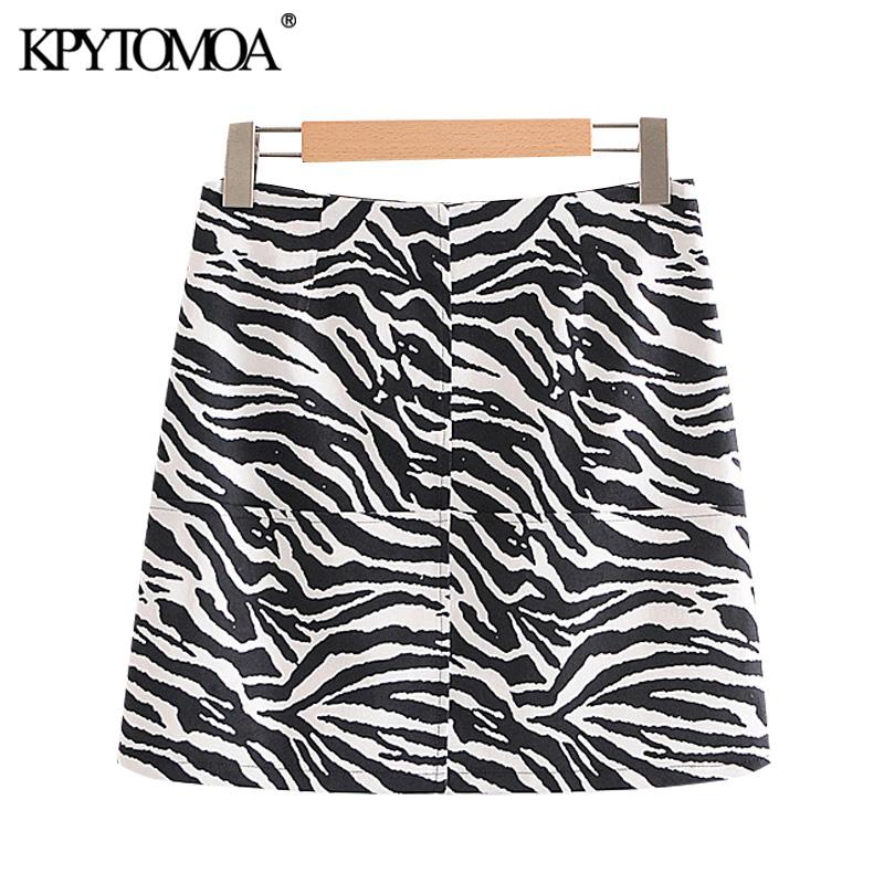 KPYTOMOA Women 2020 Chic Fashion Zebra Print Mini Skirt Vintage High Waist Side Zipper Animal Pattern Female Skirts Mujer, As picture
KPYTOMOA Women 2020 Chic Fashion Zebra Print Mini Skirt Vintage High Waist Side Zipper Animal Pattern Female Skirts Mujer, As picture