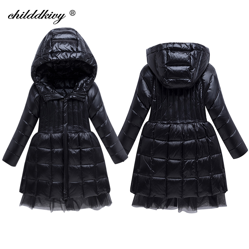 Winter Down Jacket for Girls Baby Clothes Thick Kids down coat Winter Parka for Girl Snowsuit Children's Clothing 2 to 8 years LJ201125