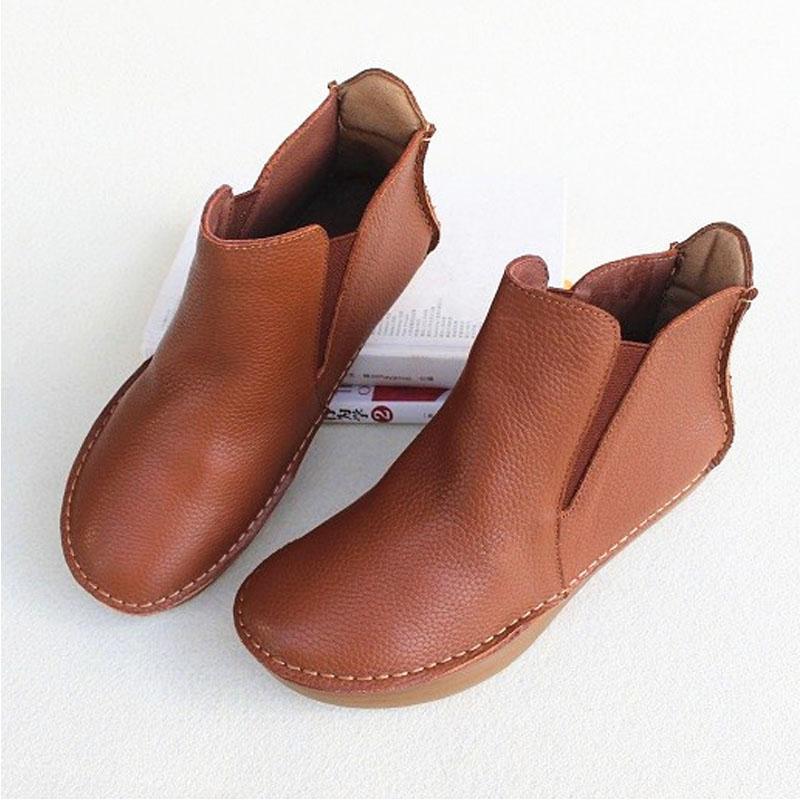Woman Shoes Slip on Genuine Leather Ankle Boots for Women Autumn Ladies Platform Boots Punk Shoes 2020 Female Footwear1, Brown
Woman Shoes Slip on Genuine Leather Ankle Boots for Women Autumn Ladies Platform Boots Punk Shoes 2020 Female Footwear1, Brown