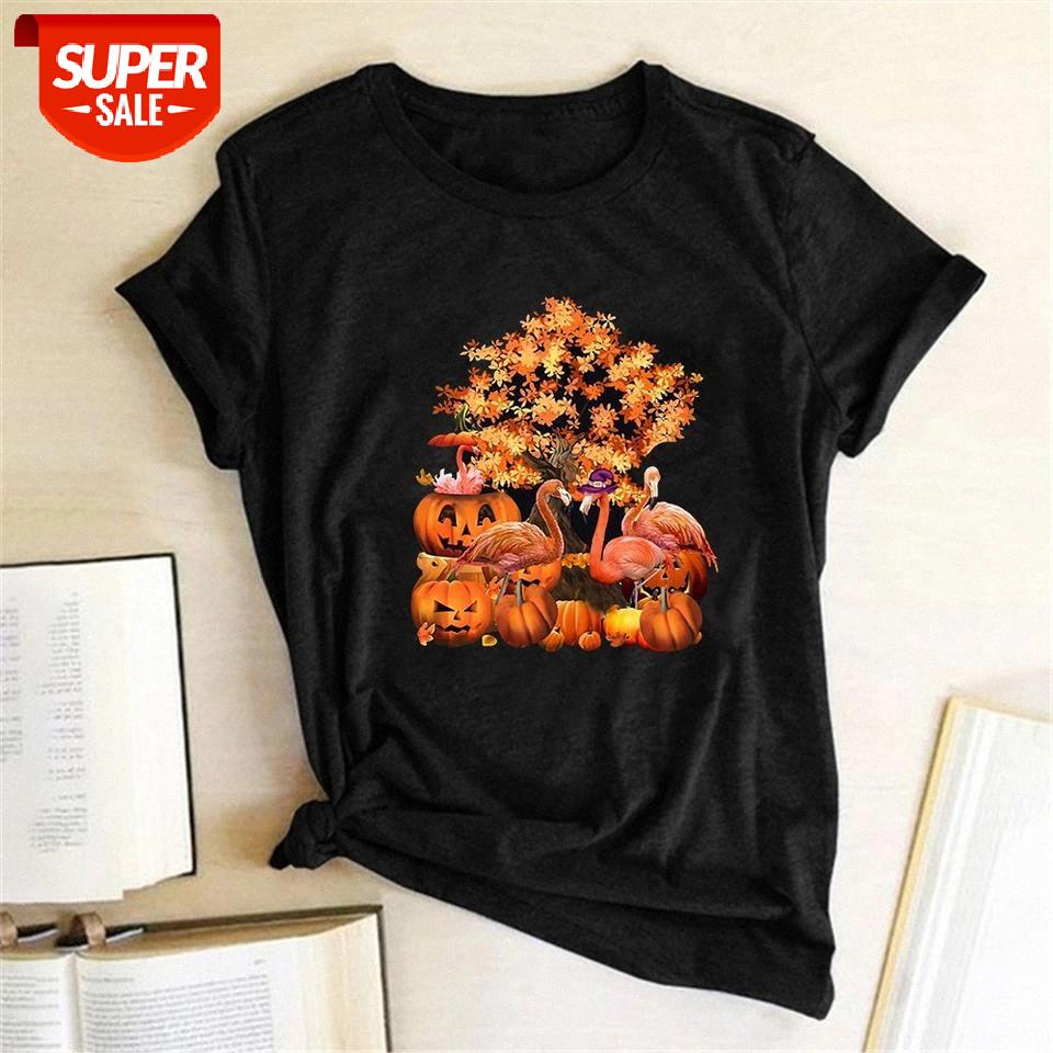 Flamingos Pumpkins Print Halloween T-shirts Women Summer Aesthetic Clothes Harajuku Tops for Teens Short Sleeve Streetwear Femme #n03w, White
Flamingos Pumpkins Print Halloween T-shirts Women Summer Aesthetic Clothes Harajuku Tops for Teens Short Sleeve Streetwear Femme #n03w, White