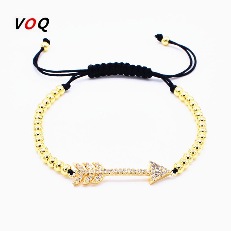 New Fashion Pave Setting CZ Arrow Bracelet Bohemia Style Bead Charm Bracelets For Women Men High Quality Jewelry Gift
New Fashion Pave Setting CZ Arrow Bracelet Bohemia Style Bead Charm Bracelets For Women Men High Quality Jewelry Gift