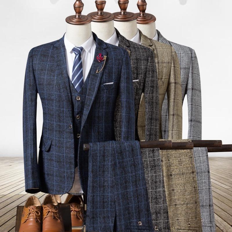 morality in England in the spring and autumn 2020 men checked dress three-piece tothe fashion leisure dress suit1, Khaki
morality in England in the spring and autumn 2020 men checked dress three-piece tothe fashion leisure dress suit1, Khaki