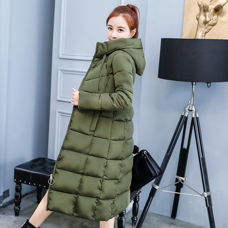 Winter Jacket Female Parka Coat Feminina Long Down Jacket Plus Size Long Hooded down cotton Coat Jacket Women 201126