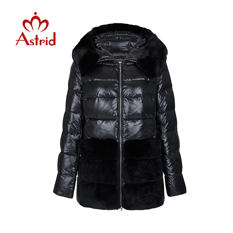 Astrid Winter new arrival down jacket women with a fur collar outerwear high quality short light color winter coat FR-2022 201217