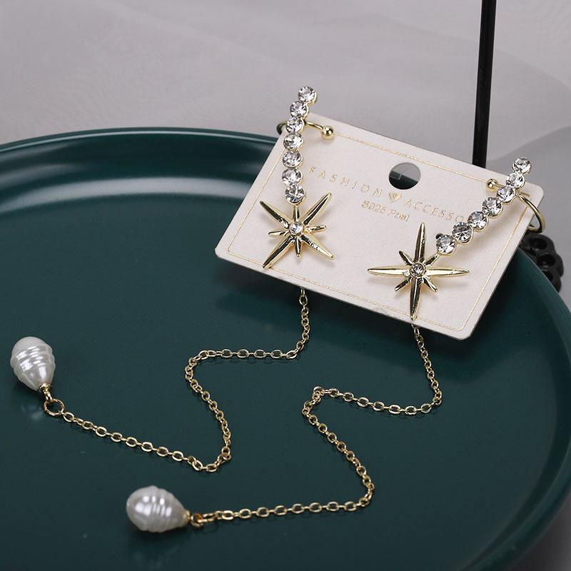 Korea Style Fashion Cute Ear Wire Clip Earrings Female Models Long Pearl Jewelry women earring Earrings
Korea Style Fashion Cute Ear Wire Clip Earrings Female Models Long Pearl Jewelry women earring Earrings