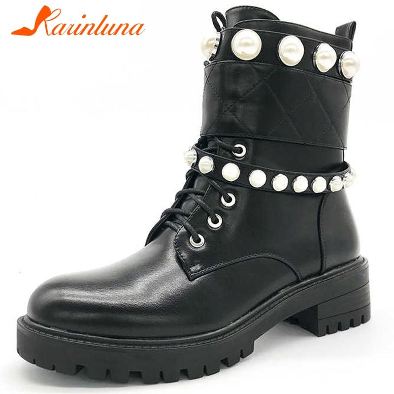 KARIN New Fashion Female Autumn Punk Casual Boots Chunky Heels Bead Zipper Cross Tied Women Boots Ankle Women Shoes, Black
KARIN New Fashion Female Autumn Punk Casual Boots Chunky Heels Bead Zipper Cross Tied Women Boots Ankle Women Shoes, Black