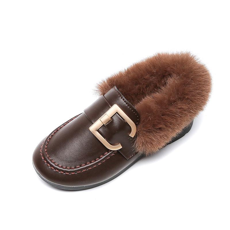 Fashion Winter Children's Shoes Girls Leather Shoes Boys Loafers Buckle Classic Fluffu Fur Hairy Warm Cotton Kids Flats 26-36, Beige
Fashion Winter Children's Shoes Girls Leather Shoes Boys Loafers Buckle Classic Fluffu Fur Hairy Warm Cotton Kids Flats 26-36, Beige