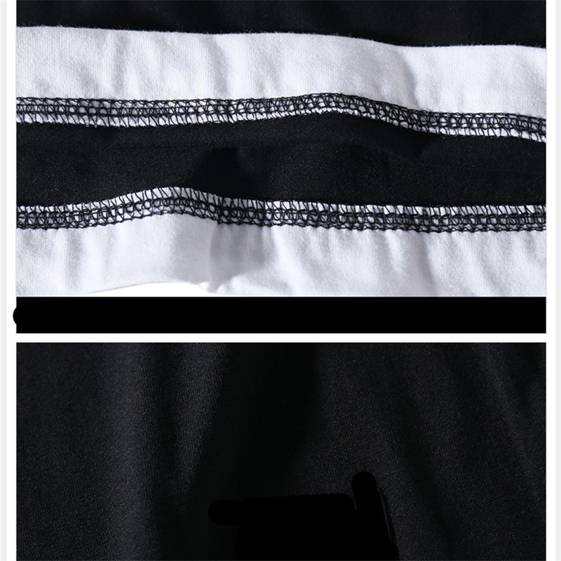 FGKKS New Men's Long Sleeve T Shirt High Street Round Neck Men Bottoming Male Stitching Long Sleeve T Shirt Casual Pullover 201202