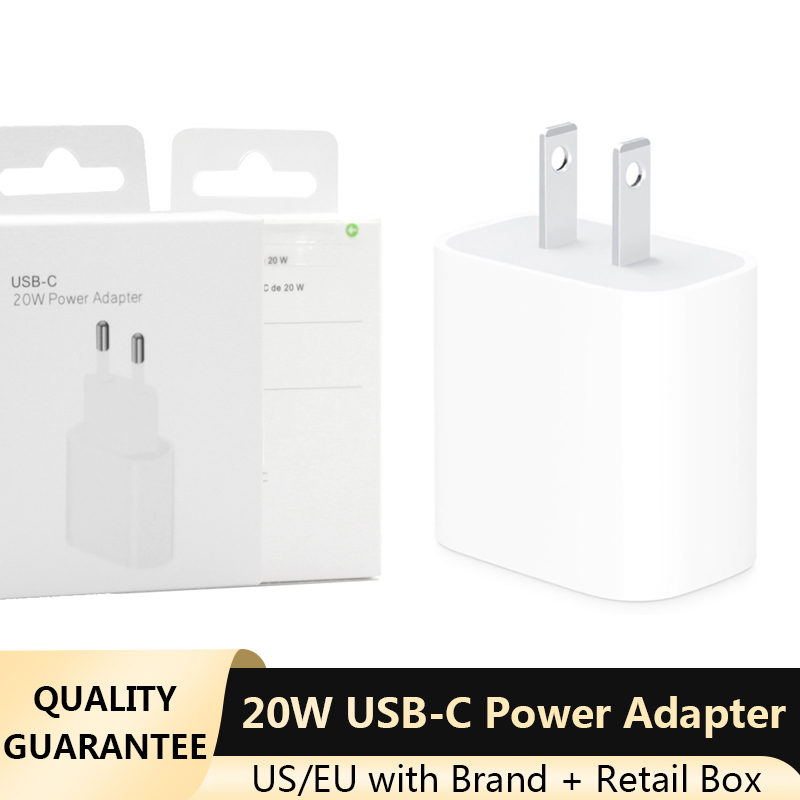 USB-C 20W Power Adapter for iPhone 12 11/Pro Pro Max XR EU US Plug with Retail Box Type-C PD Port Home Travel Charger
USB-C 20W Power Adapter for iPhone 12 11/Pro Pro Max XR EU US Plug with Retail Box Type-C PD Port Home Travel Charger