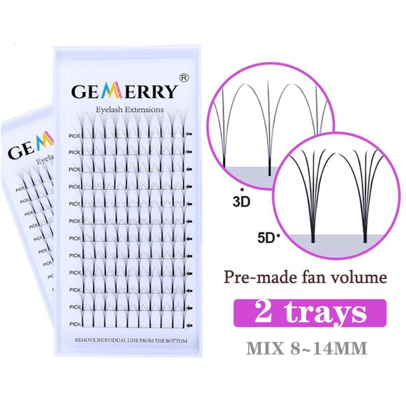 Gemerry 2 Trays Russian Premade Volume Fans Lash Ready-Made Clusters Eyelash Extension Natural Faux Mink Bunches False Eyelashes
Gemerry 2 Trays Russian Premade Volume Fans Lash Ready-Made Clusters Eyelash Extension Natural Faux Mink Bunches False Eyelashes
