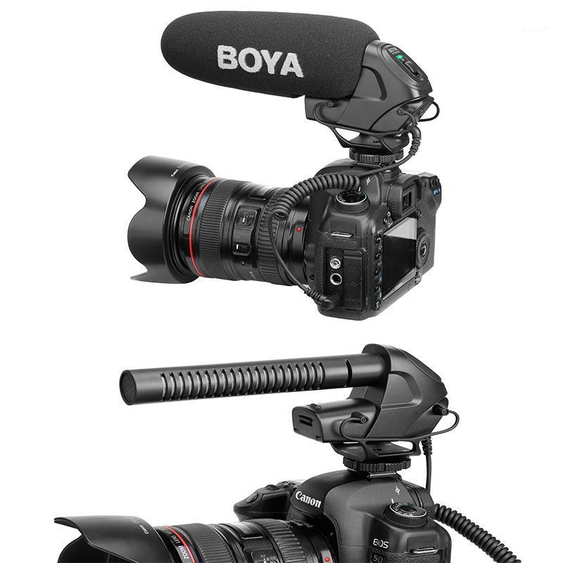 

BOYA BY-BM3030 On-Camera Microphone 3.5mm Super-Cardioid Video Mic for Canon Nikon Sony SLR Cameras Video Audio Recorder1