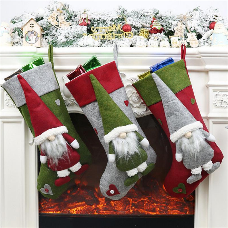 Christmas Gift Socks Plush Christmas Santa Stocking with Hanging Rope for Xmas Tree Ornament Decorations Gift Wholesale
Christmas Gift Socks Plush Christmas Santa Stocking with Hanging Rope for Xmas Tree Ornament Decorations Gift Wholesale