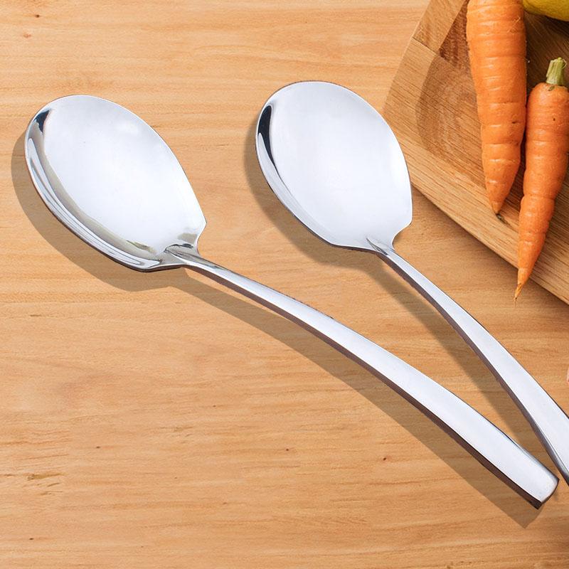 8.7" Large Stainless Steel Serving Spoon Thickened Soup Public Spoon Stirring Tablespoon Western Restaurant Buffet Round Spoons
8.7" Large Stainless Steel Serving Spoon Thickened Soup Public Spoon Stirring Tablespoon Western Restaurant Buffet Round Spoons
