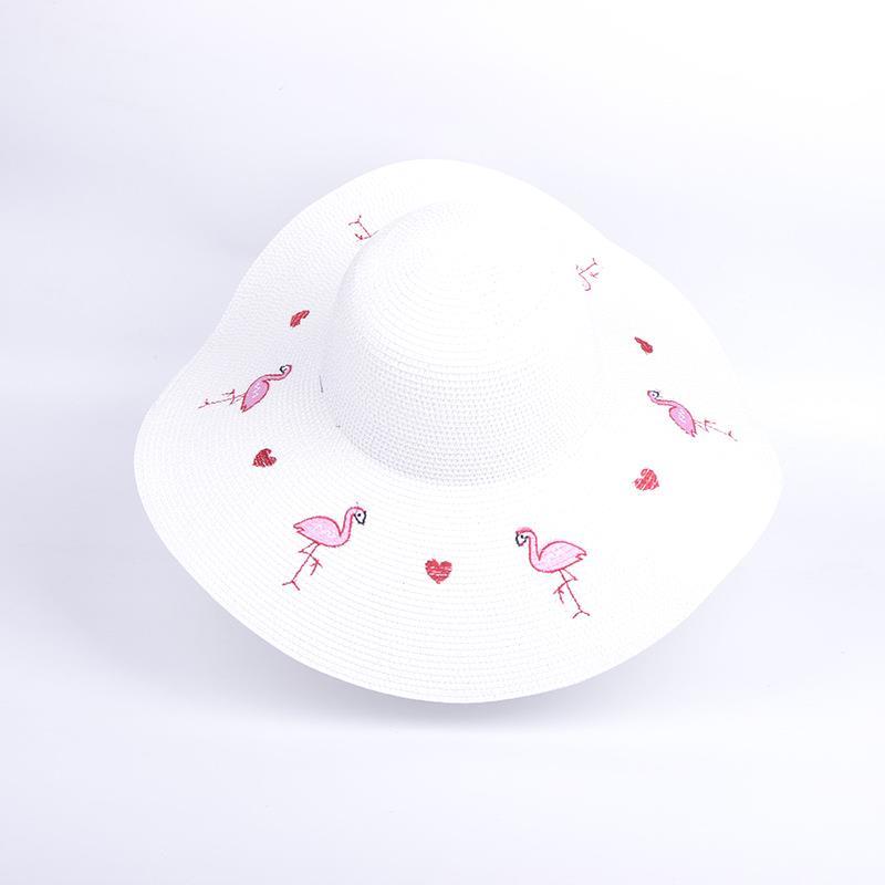 Summer Female Sun Hat Visor Hat Big Brim Embroidery Animal Folding Straw Casual Outdoor Beach Cap For Women UV Protection, White
Summer Female Sun Hat Visor Hat Big Brim Embroidery Animal Folding Straw Casual Outdoor Beach Cap For Women UV Protection, White