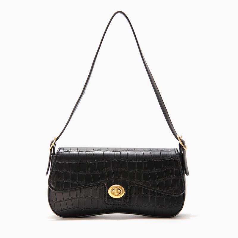 Alligator Baguette Shoulder Bags for women handbag casual vintage style original designer female bag PU leather good quality, Black
Alligator Baguette Shoulder Bags for women handbag casual vintage style original designer female bag PU leather good quality, Black