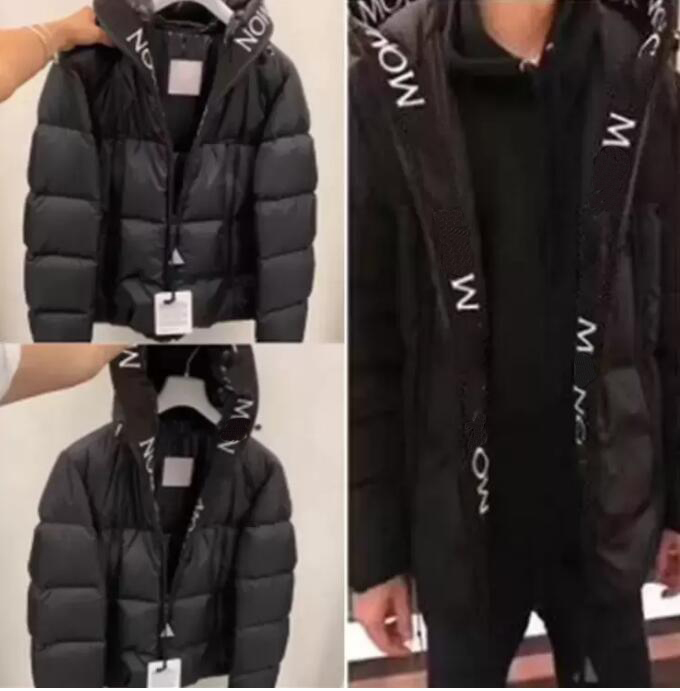 MON Classic Men Fashion Luxury Designer Brand Down Jacket Parkas Man Epaulettes Trend Winter Warm Cotton Jackets Outdoor Outwear Coats Streetwear-image