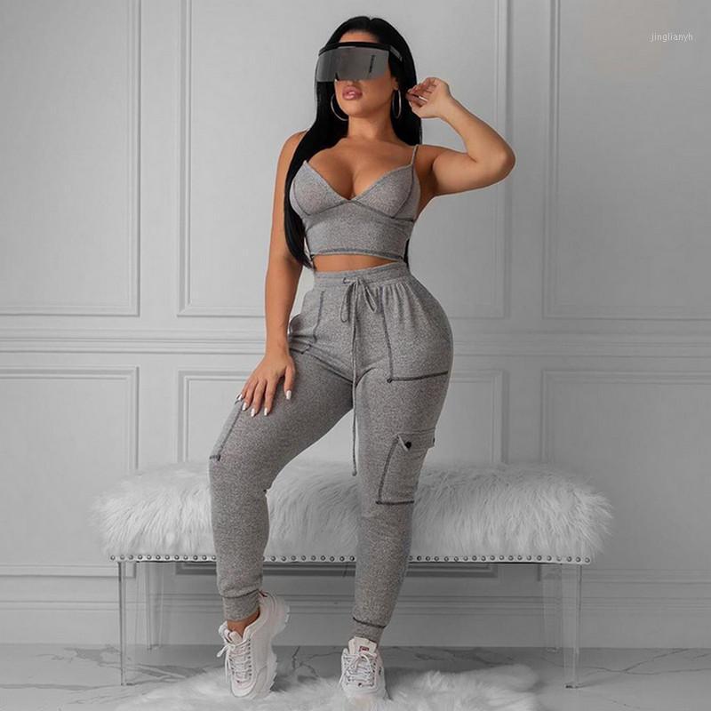 Summer Sports Leisure Set Womens Fashion Solid Color Deep V-Neck Sleeveless Backless Short Crop Tops Long Trousers Tracksuit1, Gray
Summer Sports Leisure Set Womens Fashion Solid Color Deep V-Neck Sleeveless Backless Short Crop Tops Long Trousers Tracksuit1, Gray