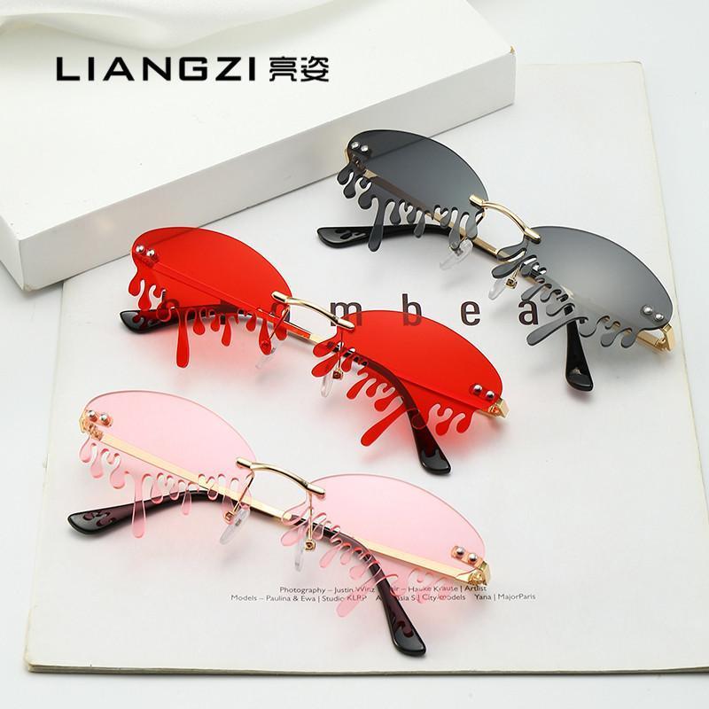 new arrival 2020 futuristic sunglasses women trending products red pink blue frameless sun glasses retro fenimino1
new arrival 2020 futuristic sunglasses women trending products red pink blue frameless sun glasses retro fenimino1