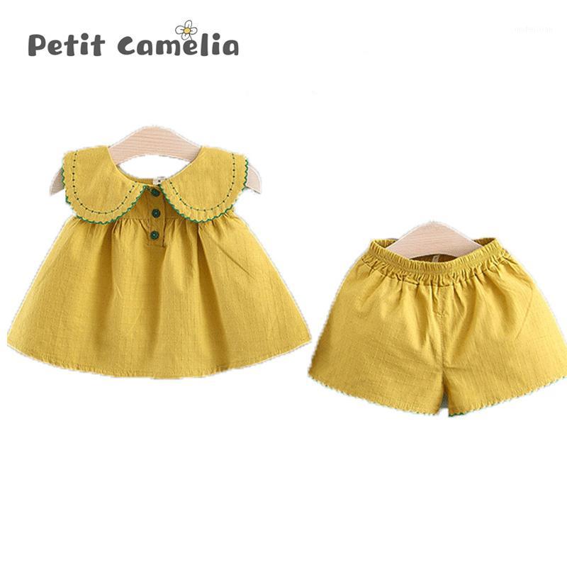 Newborn Baby Girls Clothes Sleeveless Vest Shorts Yellow Dress Doll Collar 2 Piece Set Summer Kids Children Girl Home Clothing1
Newborn Baby Girls Clothes Sleeveless Vest Shorts Yellow Dress Doll Collar 2 Piece Set Summer Kids Children Girl Home Clothing1