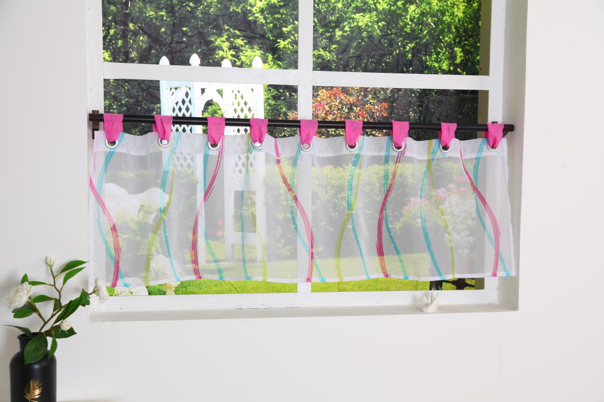 Kitchen curtain valance sheer tiers pastoral small cafe curtains printed tulle decoration panels for home window kitchen dining, Hot pink
Kitchen curtain valance sheer tiers pastoral small cafe curtains printed tulle decoration panels for home window kitchen dining, Hot pink