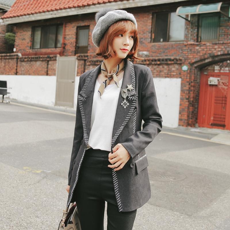Spring 2020 New Miss Han Ban Women' College Wind Small Suit Jacket And Long Sections Slim Leisure Suit Female, Multi
Spring 2020 New Miss Han Ban Women' College Wind Small Suit Jacket And Long Sections Slim Leisure Suit Female, Multi