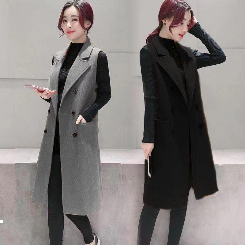 New winter 2021 fashion women's vests single tempered breasted without sleeves wool coat plus size 4xl y210 SK3S, Hoise
New winter 2021 fashion women's vests single tempered breasted without sleeves wool coat plus size 4xl y210 SK3S, Hoise
