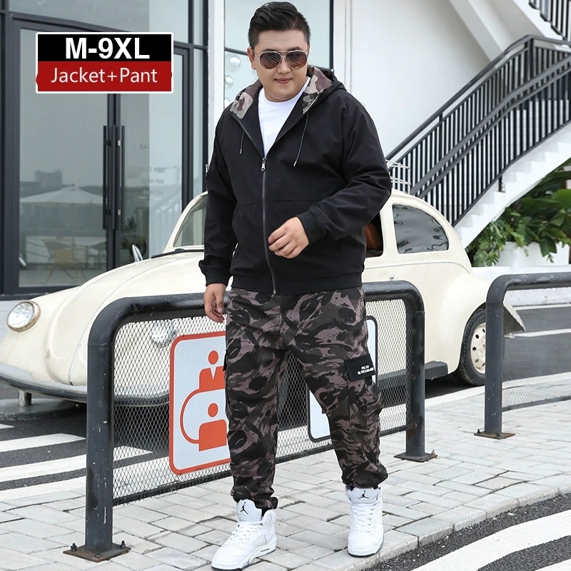 2021 New Spring Mens Tracksuit Men's Casual Large Size Jacket + Camouflage Pant 2 Piece Bodybuilding Clothes Men Sports Suits 9xl Sp03, Gray
2021 New Spring Mens Tracksuit Men's Casual Large Size Jacket + Camouflage Pant 2 Piece Bodybuilding Clothes Men Sports Suits 9xl Sp03, Gray