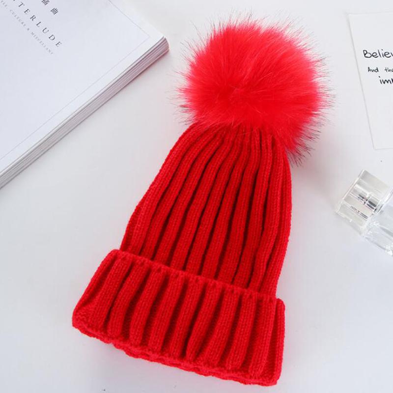 Knit Faux Fur Ball Pom Beanie for Women Warm Pompom Skull Cap Ski Hat Winter Warm Chunky Soft Stretchy Bonnet Outdoor Streetwear, Red
Knit Faux Fur Ball Pom Beanie for Women Warm Pompom Skull Cap Ski Hat Winter Warm Chunky Soft Stretchy Bonnet Outdoor Streetwear, Red