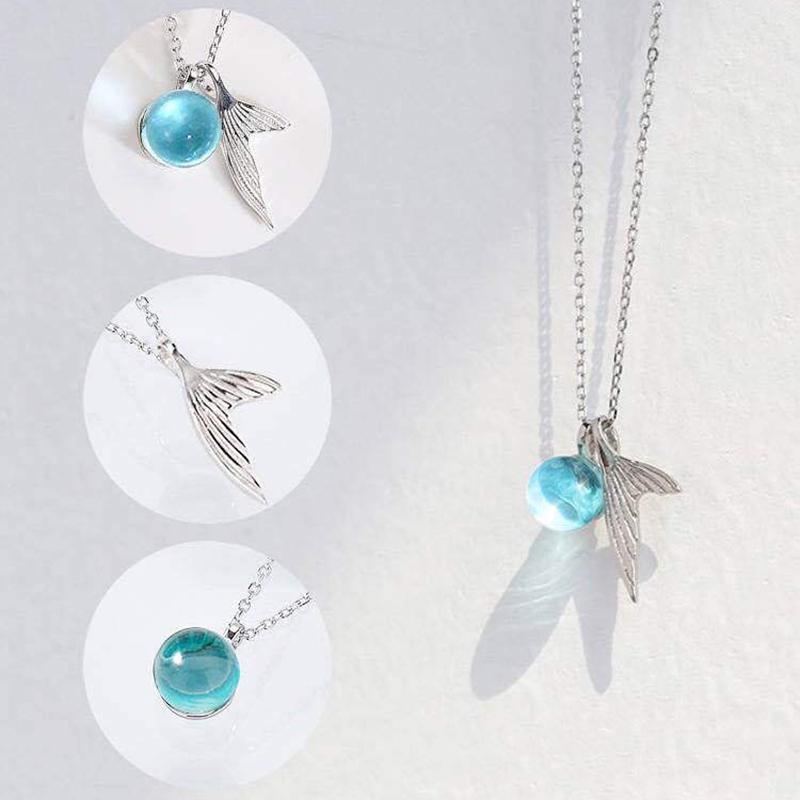Pendant Necklaces Blue Mermaid Fishtail Necklace Whale Tailed Fish Nautical Chokers Charm Tail Neck Chain Jewelry For Women
Pendant Necklaces Blue Mermaid Fishtail Necklace Whale Tailed Fish Nautical Chokers Charm Tail Neck Chain Jewelry For Women