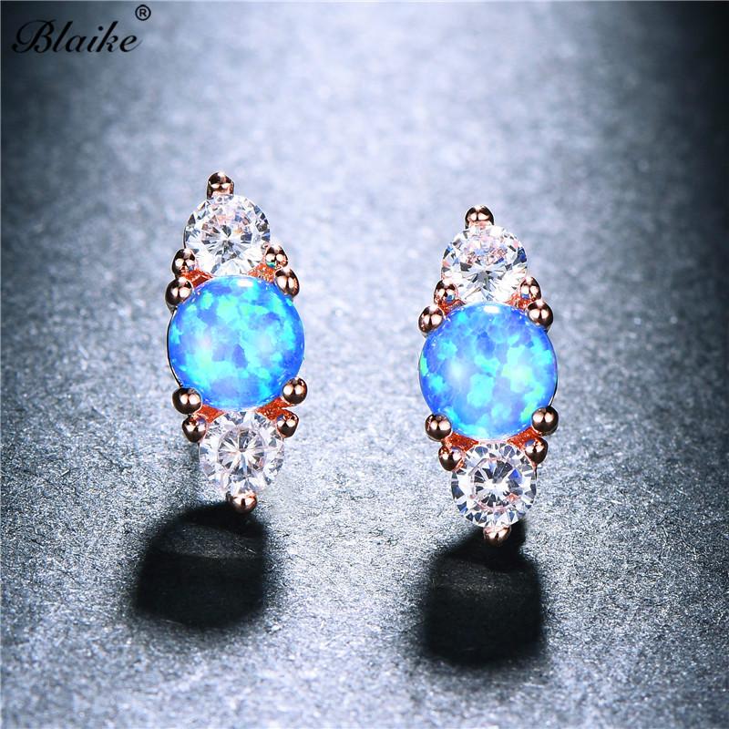 Stud Blaike Boutique Four Matches Blue/White Fire Opal Earrings For Women Silver Color/Rose Gold Filled Party Gift
Stud Blaike Boutique Four Matches Blue/White Fire Opal Earrings For Women Silver Color/Rose Gold Filled Party Gift