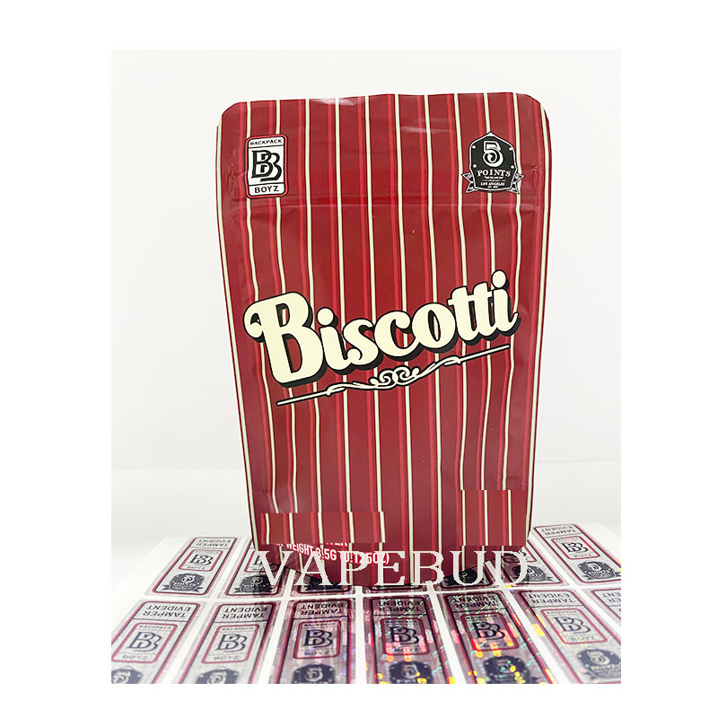 Biscotti TOMYZ BACKPACK BOYZ 35 mylar bags custom printed smell proof 420 food packing ziplock bag with window hologram seal sticker
Biscotti TOMYZ BACKPACK BOYZ 35 mylar bags custom printed smell proof 420 food packing ziplock bag with window hologram seal sticker