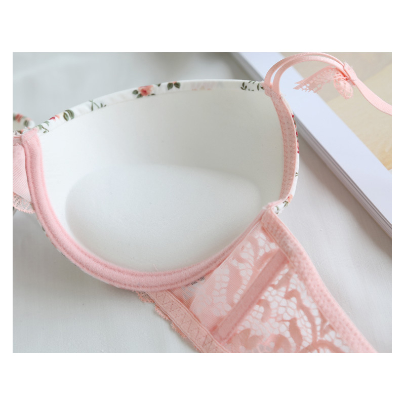 Sexy Women Bra Set Lace Flower Lingerie Big Size Underwear Panties Women'S Bras For Women Seamless Bralette For Push Up T200602