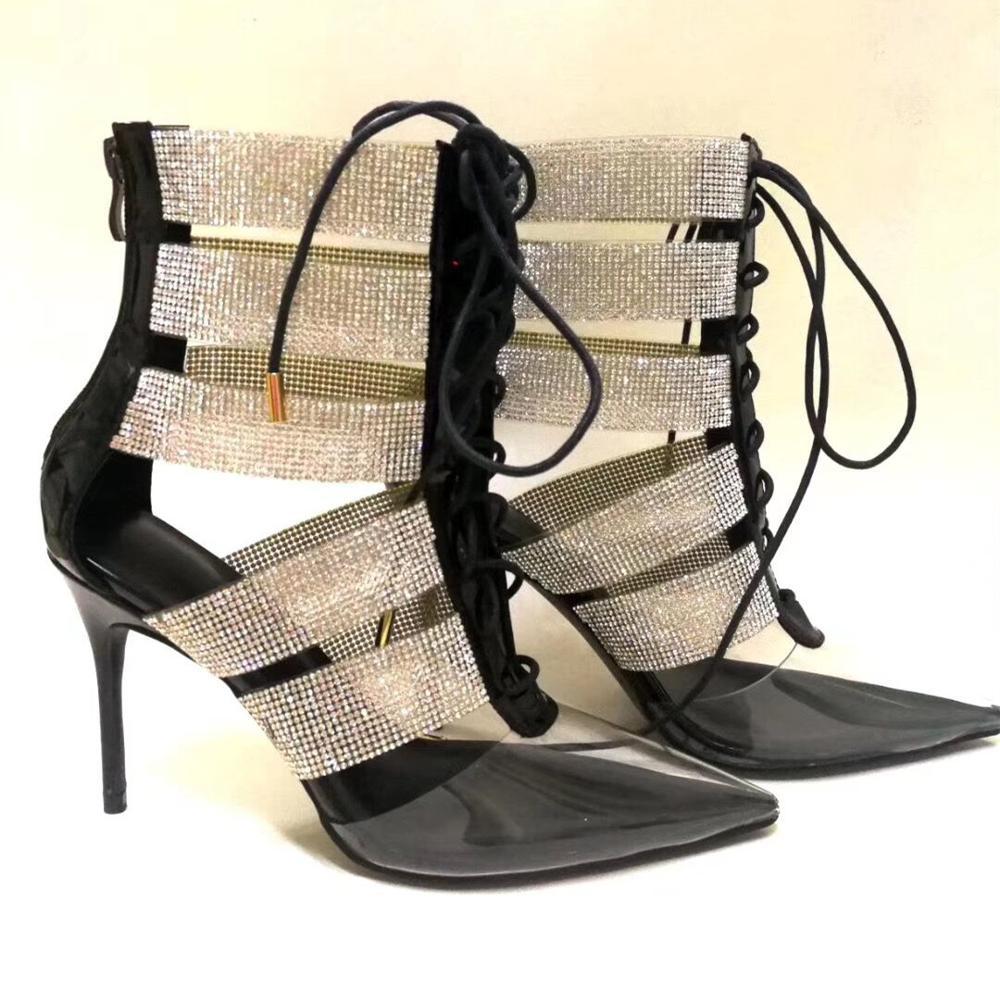 Sexy Light Free Crystal Transparent Lady Straps Dot Shoes with High Heels Sandals S7ax, Red
Sexy Light Free Crystal Transparent Lady Straps Dot Shoes with High Heels Sandals S7ax, Red