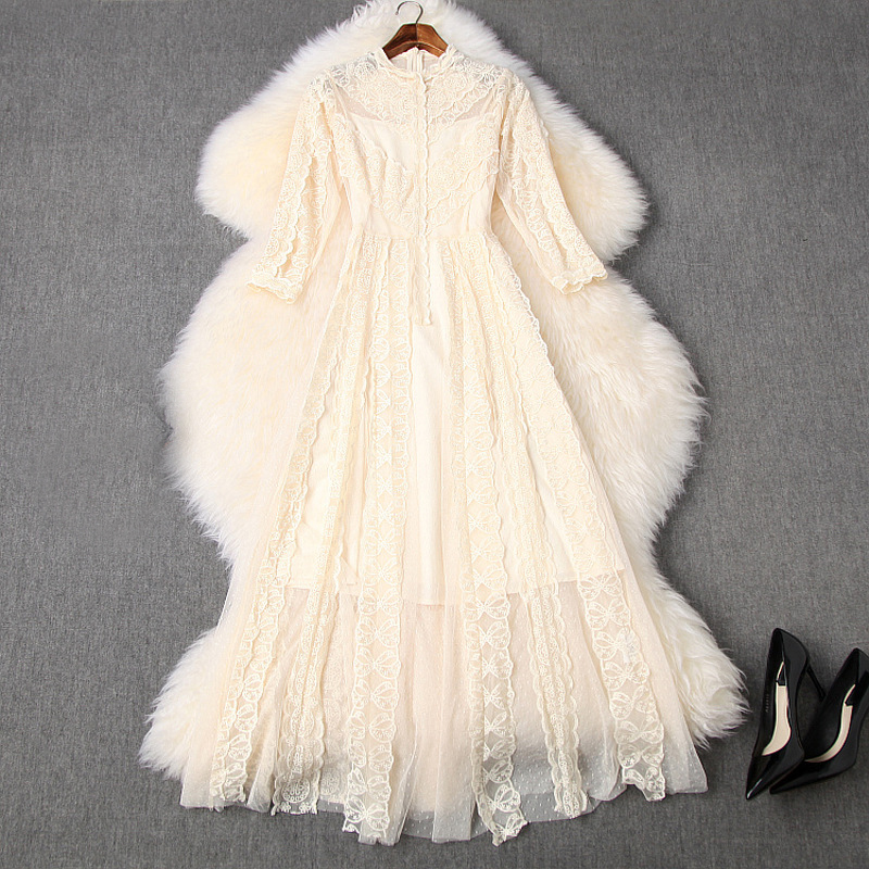 2020 Spring Summer 3/4 Sleeve Round Neck Floral Print Tulle Embroidery Mid-Calf Dress & Fashion Casual Dresses LJ28T10623, Black;gray
2020 Spring Summer 3/4 Sleeve Round Neck Floral Print Tulle Embroidery Mid-Calf Dress & Fashion Casual Dresses LJ28T10623, Black;gray