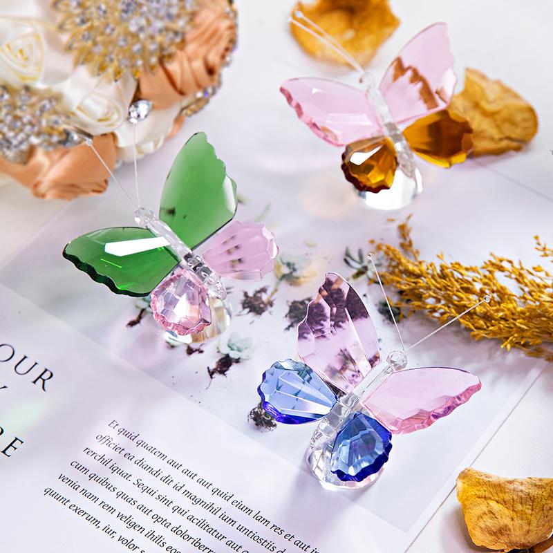 H&D 3 Colors Crystal Butterfly Figurines Glass Animal Paperweight Art Craft Table Ornament Home Wedding Decor Xmas Kids Gift
H&D 3 Colors Crystal Butterfly Figurines Glass Animal Paperweight Art Craft Table Ornament Home Wedding Decor Xmas Kids Gift