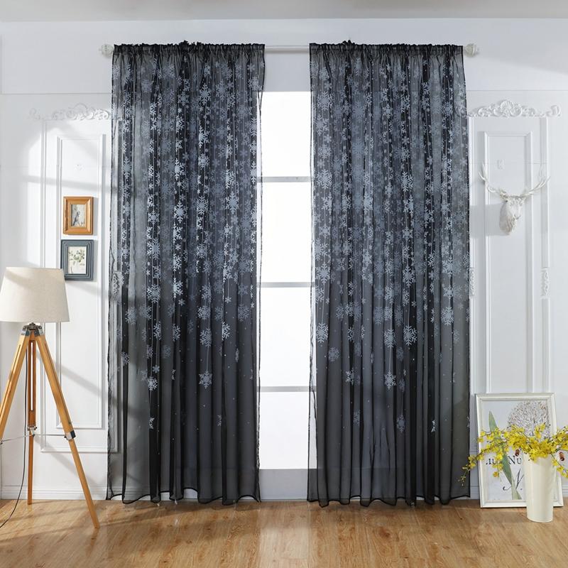 Nordic Home Window Curtain Snowflake Print Semi-shade Transparent Curtain Decorative Drapery For Bedroom Livingroom Office Decor
Nordic Home Window Curtain Snowflake Print Semi-shade Transparent Curtain Decorative Drapery For Bedroom Livingroom Office Decor