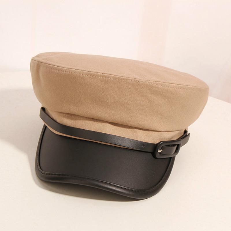 H744 Spring Summer Beret Hat Women British Flat Top Navy Casual Cap Female Korean Belt Buckle Decoration High Fashion Girl Hats, White
H744 Spring Summer Beret Hat Women British Flat Top Navy Casual Cap Female Korean Belt Buckle Decoration High Fashion Girl Hats, White