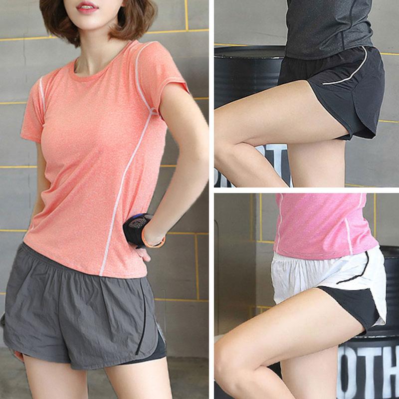 Running Shorts Women' 2 in 1 Elastic Waist Gym Jogging Fitness Sports Short Female Reflective Breathable Quick Dry Sportswear, Black
Running Shorts Women' 2 in 1 Elastic Waist Gym Jogging Fitness Sports Short Female Reflective Breathable Quick Dry Sportswear, Black