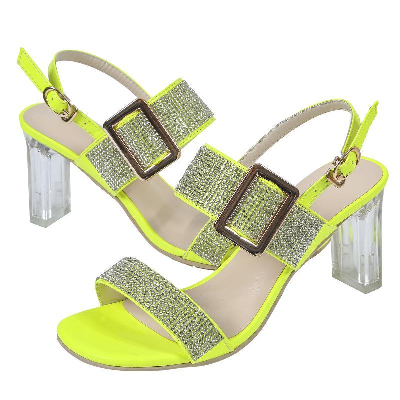 Women Pumps Sexy Rhinestone Party Sandals Women Thick Heel Buckle High Heel Sandals Woman Casual Zapatillas Mujer 36-42, White
Women Pumps Sexy Rhinestone Party Sandals Women Thick Heel Buckle High Heel Sandals Woman Casual Zapatillas Mujer 36-42, White